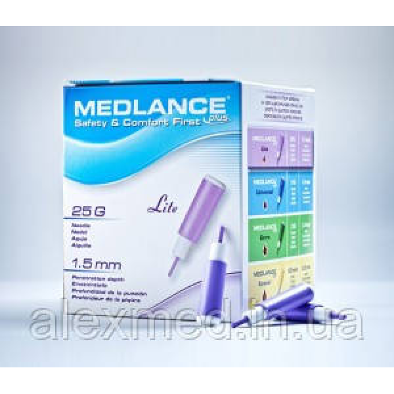 Ланцет Medlance plus безпечний, одноразового використання, стерильний Ланцет Medlance plus безпечний, одноразового використання, стерильний