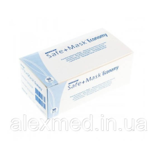 Маска захисна медична на резинках SAFE+MASK® Economy, блакитний