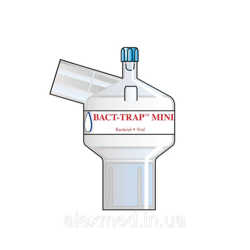 Бактеріальний дихальний фільтр для малих дихальних об“ємів Bact Trap Mini Port Angle Бактеріальний дихальний фільтр для малих дихальних об“ємів Bact Trap Mini Port Angle