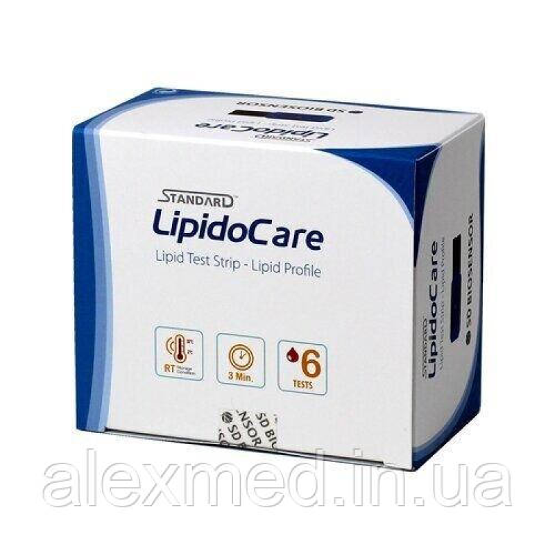 Тест-смужки для визначення Ліпідного Профілю STANDARD™ LipidoCare 25 шт. Тест-смужки для визначення Ліпідного Профілю STANDARD™ LipidoCare 25 шт.