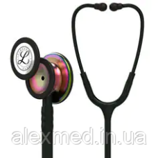 Стетоскоп 3M™ Littmann® Classic III Чорний із головкою кольору веселки