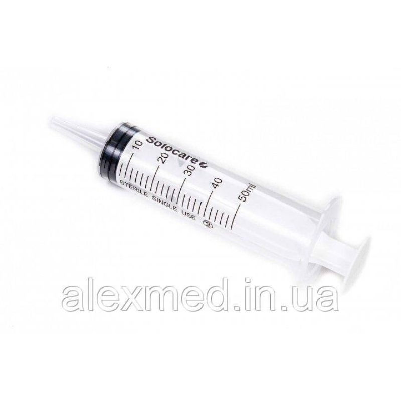 Шприц 3-компонентний, одноразовий “Solocare“, Catheter Tip 200 мл Шприц 3-компонентний, одноразовий “Solocare“, Catheter Tip 200 мл