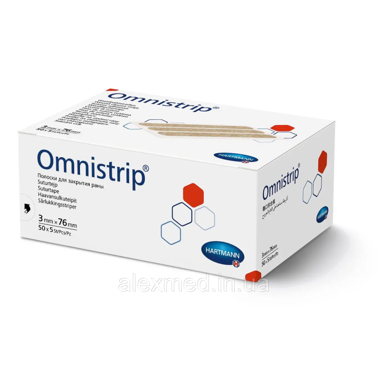 Смужки для безшовного закриття ран Omnistrip