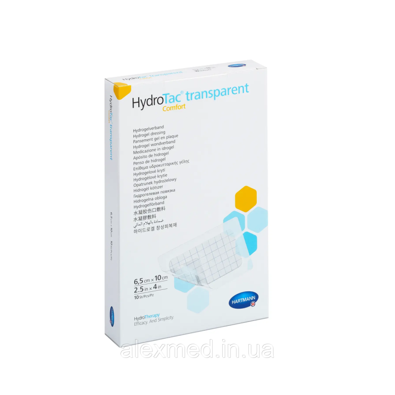 Пов`язка гідрогелева HydroTac® transparent Comfort / ГідроТак транспарент Комфорт