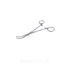 Затискач по Baby-Crile, кровоспинний, вигнутий. Довжина 16 см