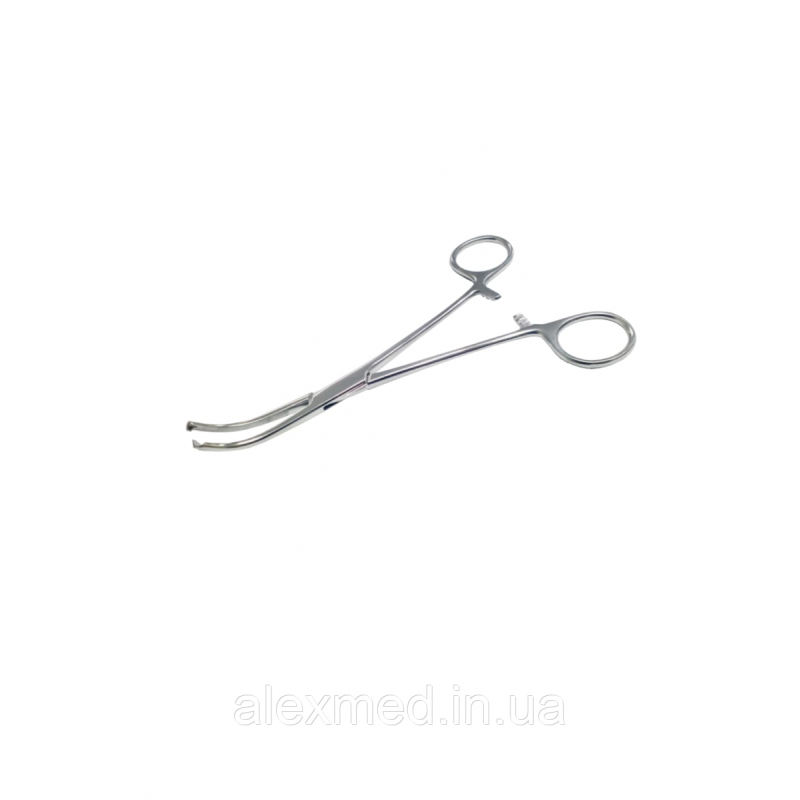 Затискач по Baby-Crile, кровоспинний, вигнутий. Довжина 16 см