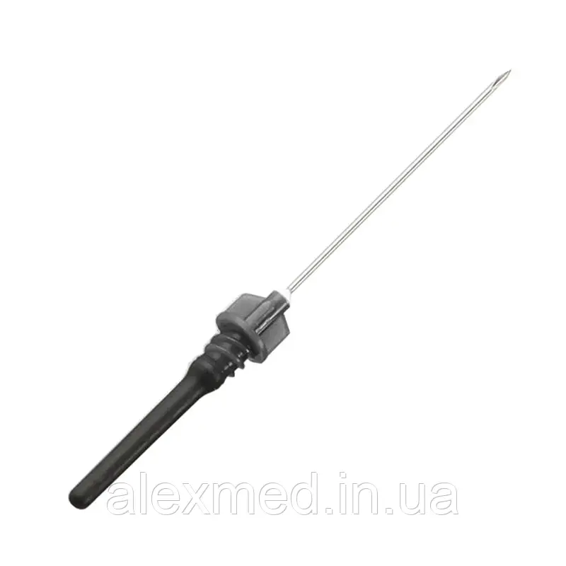 Голка для вакуумного забору крові «ВОЛЕС» 22G (0,7х38мм) чорна