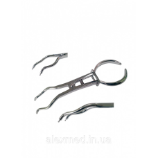 Щипці-затиск для коффердаму 18 см