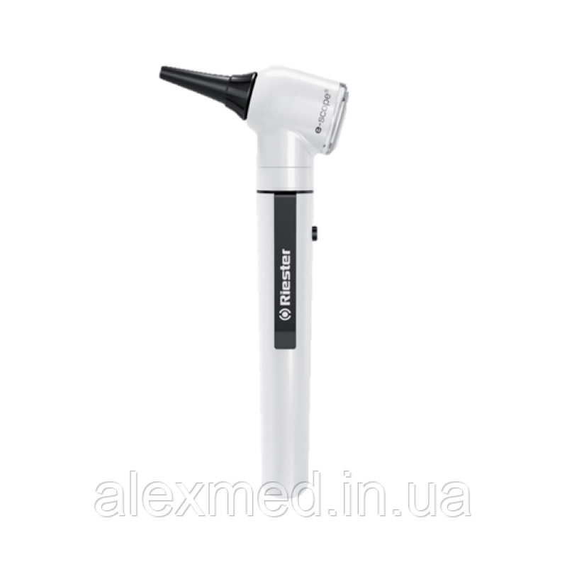 Отоскоп e-scope, Ф. O. з фіброоптікой XL (ксенон) 2,5 В, у футлярі Білий